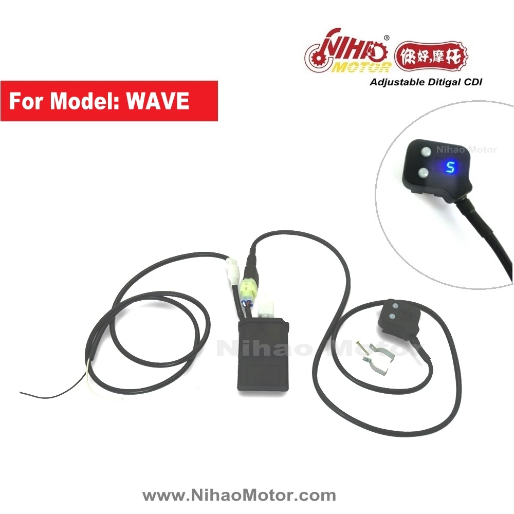 Motorcycle Racing CDI 8 Maps Curves WAVE Adjustable Digital 4Pin Ignition Coil Unit Performance Parts for HONDA WAVE Nihao Motor
Motorcycle Racing CDI 8 Maps Curves WAVE Adjustable Digital 4Pin Ignition Coil Unit Performance Parts for HONDA WAVE Nihao Motor