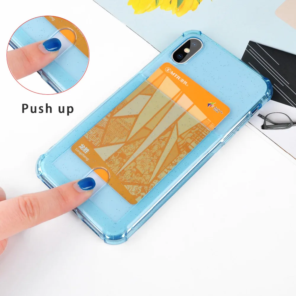 Ultra Slim Credit Card Slots Holder Wallet Phone Cases For iPhone 6s 7 8 Plus X 10 XS Max XR Soft TPU Silicone Clear Cover coque
Ultra Slim Credit Card Slots Holder Wallet Phone Cases For iPhone 6s 7 8 Plus X 10 XS Max XR Soft TPU Silicone Clear Cover coque