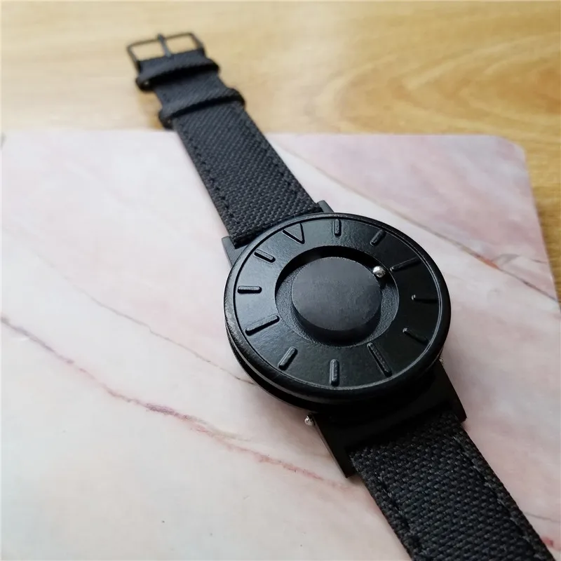 EUTOUR New Style Men Watches Magnetic Ball Show Fashion Wrist Watch Women Nylon Stainless Steel Couple Quartz Wristwatches 2018 (4)