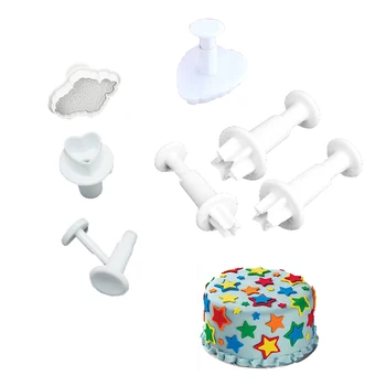 Silicone DIY Heart Star Fondant Cake Decorating Sugar Craft Plunger Cutter Flower Mold Home Cake Decorating Kitchen Baking tools
Silicone DIY Heart Star Fondant Cake Decorating Sugar Craft Plunger Cutter Flower Mold Home Cake Decorating Kitchen Baking tools