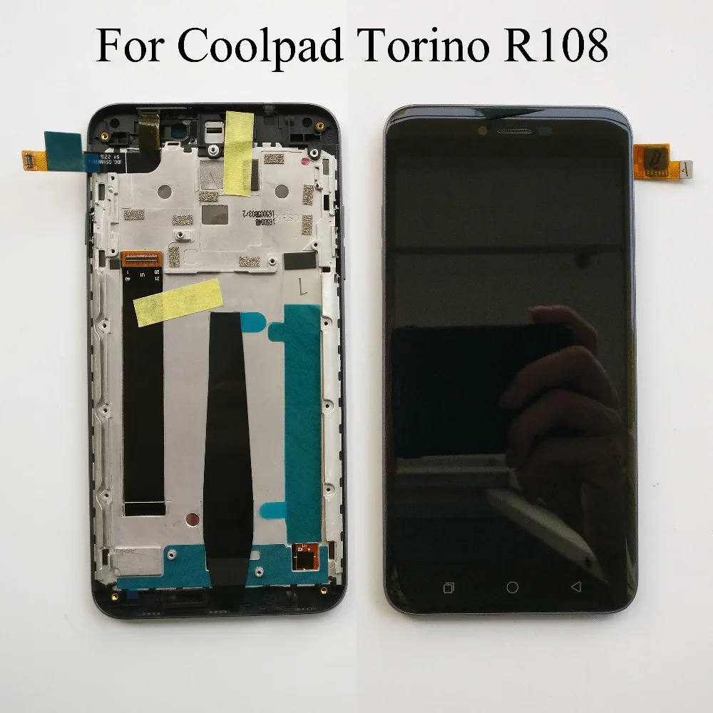 100% Tested Original 5.5 inch For Coolpad Torino R108 Full LCD Display + Touch Screen Digitizer Assembly With Frame
100% Tested Original 5.5 inch For Coolpad Torino R108 Full LCD Display + Touch Screen Digitizer Assembly With Frame