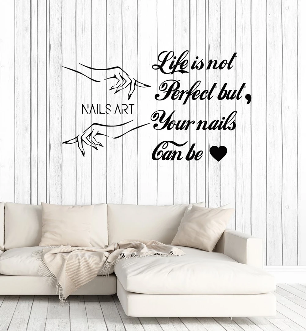 Nails Art Vinyl Wall Decal Nail Salon Quote Wall Sticker Polish Manicure Hands Stickers Mural Bedroom Home Decor Wallpaper D010
Nails Art Vinyl Wall Decal Nail Salon Quote Wall Sticker Polish Manicure Hands Stickers Mural Bedroom Home Decor Wallpaper D010