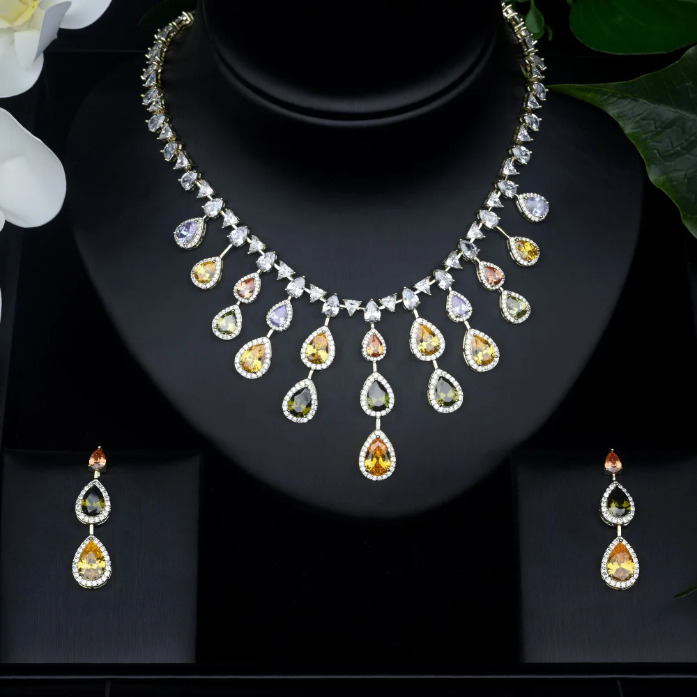 Be 8 Elegant Bridal Wedding Jewelry Sets for Women Cubic Zirconia Water Drop Earrings Necklace Set Dinner Dress Accessories S423
Be 8 Elegant Bridal Wedding Jewelry Sets for Women Cubic Zirconia Water Drop Earrings Necklace Set Dinner Dress Accessories S423
