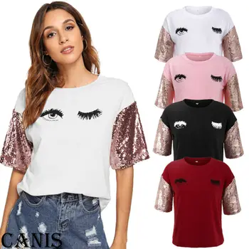2019 New Women Eyelash Summer Loose Streetwear Tops Short Sleeve T Shirt Plus Size Lady Cotton Print Outfits Wholesale Dropship
2019 New Women Eyelash Summer Loose Streetwear Tops Short Sleeve T Shirt Plus Size Lady Cotton Print Outfits Wholesale Dropship