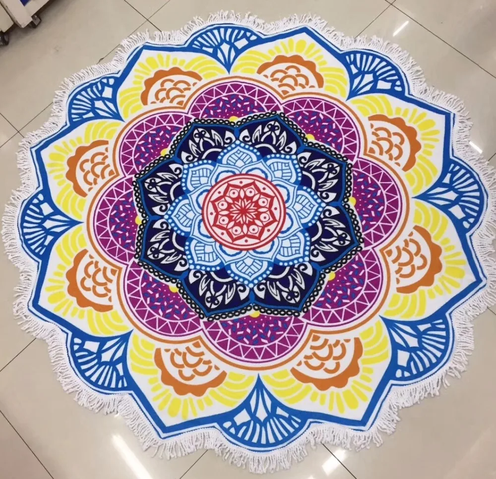New Tapestry Wall Hanging Mandala Blanket Travel Wrapped Skirt Irregular Round Beach Towel Printed Tassel 150cm Microfiber
New Tapestry Wall Hanging Mandala Blanket Travel Wrapped Skirt Irregular Round Beach Towel Printed Tassel 150cm Microfiber