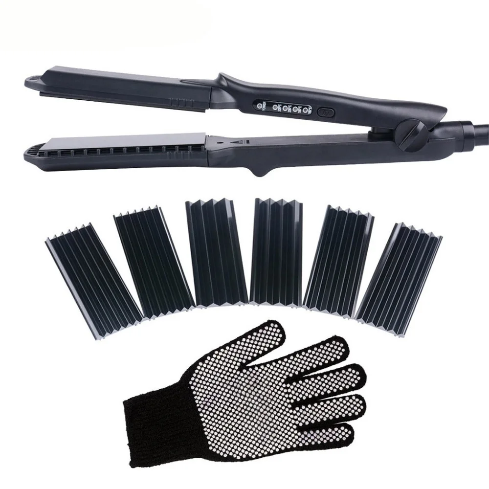 4 In 1 Hair Curling Iron+Heat Resistant Glove Ceramic Hair Curler Roller Electric Hair Straightener Crimper Corrugated Curl 40
4 In 1 Hair Curling Iron+Heat Resistant Glove Ceramic Hair Curler Roller Electric Hair Straightener Crimper Corrugated Curl 40