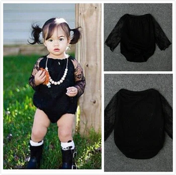 Summer Newborn Body Infantil Baby Bodysuit Kids Children Girls Clothes Lace Newborn Baby Black Clothes 3-12M
Summer Newborn Body Infantil Baby Bodysuit Kids Children Girls Clothes Lace Newborn Baby Black Clothes 3-12M