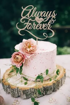 Wedding Cake Topper Always & Forever Personalized Wood Cake Topper Silver Gold Cake Topper
Wedding Cake Topper Always & Forever Personalized Wood Cake Topper Silver Gold Cake Topper
