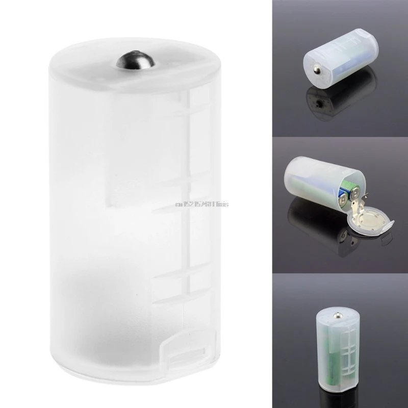 New 1PC 2 AA To D Size Battery Holder Converter Adapter Switcher Plastic Case Box
New 1PC 2 AA To D Size Battery Holder Converter Adapter Switcher Plastic Case Box
