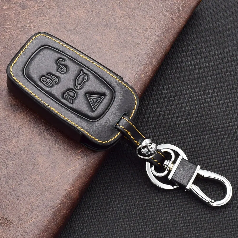 6 Land Rover LR4 LR2 Discovery Rang Rover Sport Evoque leather car key case cover