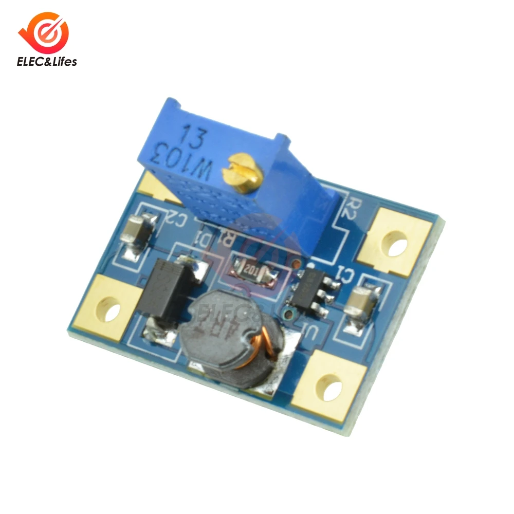 DC-DC SX1308 Step-up boost board Adjustable 2-24V to 2-28V 2A Power supply Module Voltage Converter for DIY Kit
DC-DC SX1308 Step-up boost board Adjustable 2-24V to 2-28V 2A Power supply Module Voltage Converter for DIY Kit