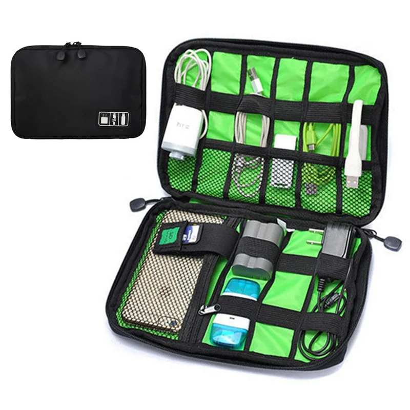 Large Shockproof USB Cable Earphone Storage Bag Flash Drive Organizer Digital Gadget Holder Travel Cellphone Mobile Charger Case
Large Shockproof USB Cable Earphone Storage Bag Flash Drive Organizer Digital Gadget Holder Travel Cellphone Mobile Charger Case