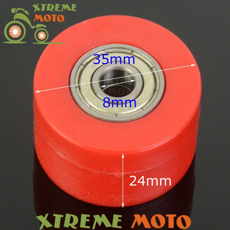 Red 8mm Chain Roller Tensioner Pulley Wheel Guide For CRF CR XR YZ WR KX KLX RM RMZ RMX DR DRZ TC TE FE FC Enduro Motocross
Red 8mm Chain Roller Tensioner Pulley Wheel Guide For CRF CR XR YZ WR KX KLX RM RMZ RMX DR DRZ TC TE FE FC Enduro Motocross