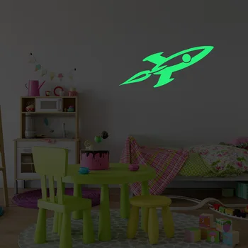 Cartoon Rocket Luminous Wall Stickers Funny Glow in The Dark Wall Decals for Kids Rooms Bedroom Living Room Home Decor AFG3277
Cartoon Rocket Luminous Wall Stickers Funny Glow in The Dark Wall Decals for Kids Rooms Bedroom Living Room Home Decor AFG3277