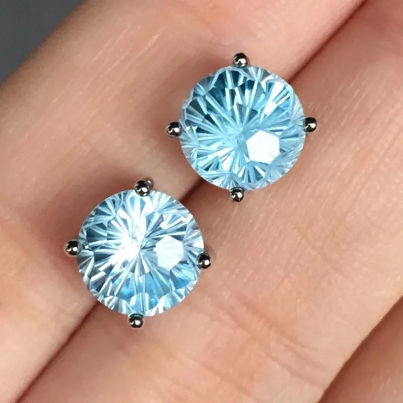 8mm AAAAA Big Natural Topaz earrings 925 Stering Silver girl jewelry Flower Cut Special gift
8mm AAAAA Big Natural Topaz earrings 925 Stering Silver girl jewelry Flower Cut Special gift