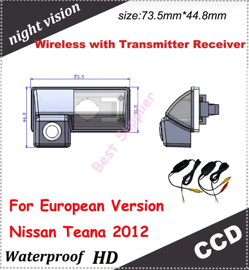 Transmitter Receiver kit 2.4MZH car backup rear view camera for European Version Nissan Teana 2012 waterproof 100%
Transmitter Receiver kit 2.4MZH car backup rear view camera for European Version Nissan Teana 2012 waterproof 100%