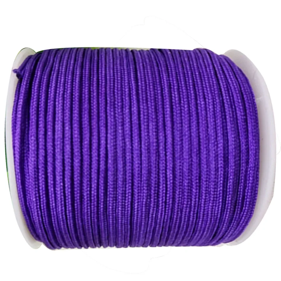1.5mm Voilet Nylon Cord Rattail Stain Braid Cord Macrame Rope Shamballa Bracelet Beading Cords String Accessories 200m/Roll
1.5mm Voilet Nylon Cord Rattail Stain Braid Cord Macrame Rope Shamballa Bracelet Beading Cords String Accessories 200m/Roll