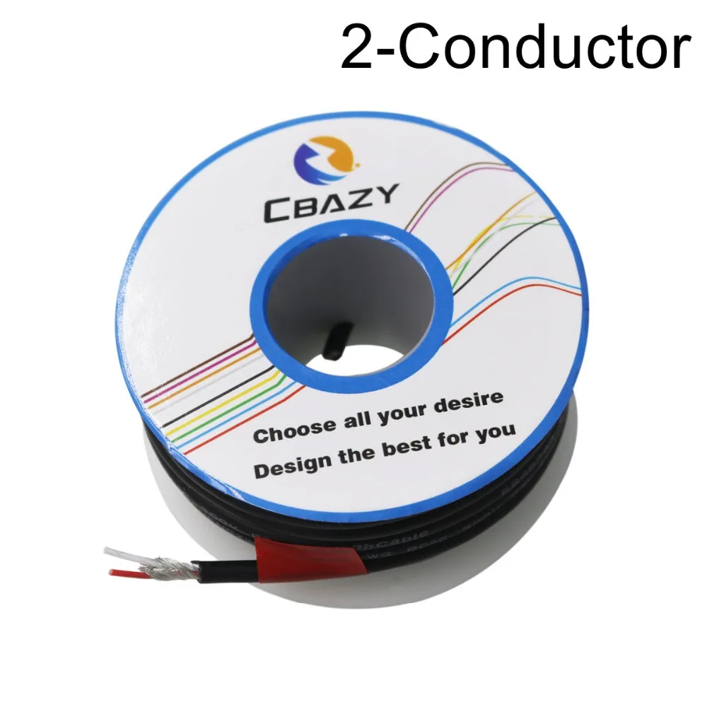 2C Black 8M UL 2547 26AWG многоядерный Кабель Управления медный провод экранированный