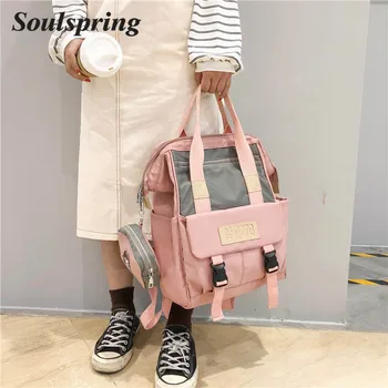 Women Backpacks Preppy Style School Bags For Teenager Girls Large Capacity Fresh Student Bookbag Shoulder Top-handle Canvas Bags
Women Backpacks Preppy Style School Bags For Teenager Girls Large Capacity Fresh Student Bookbag Shoulder Top-handle Canvas Bags