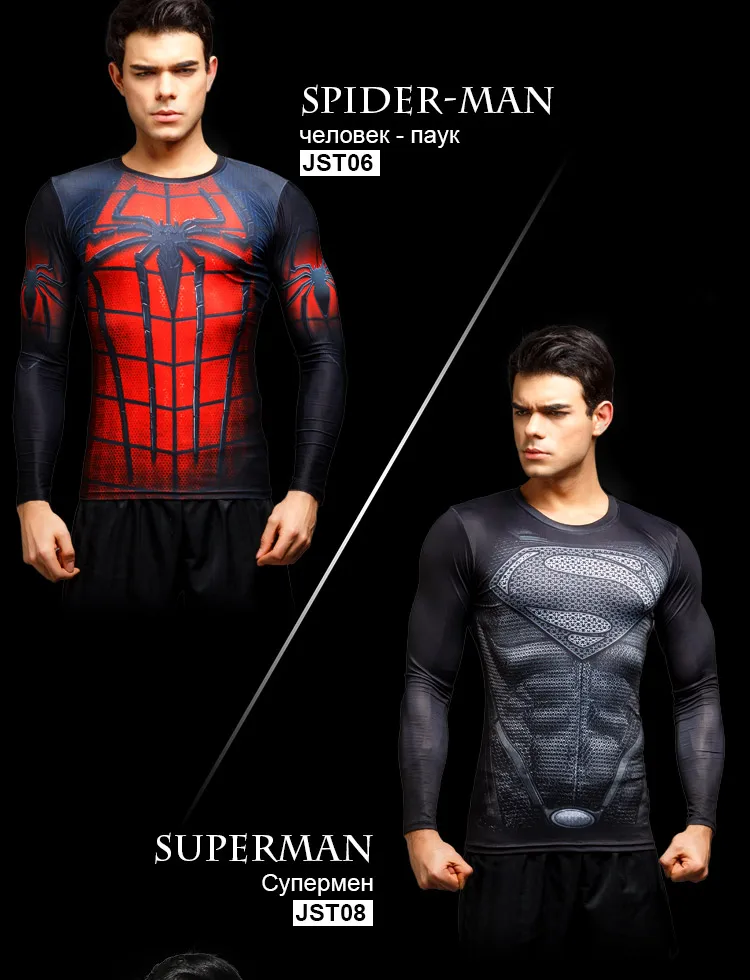 Compression Shirt Workout Training Fitness Men Cosplay Rashgard Plus Size Bodybuilding T shirt 3D Printed Sports Tops For Male Compression Shirt Workout Training Fitness Men Cosplay Rashgard Plus Size Bodybuilding T shirt 3D Printed Sports Tops For Male