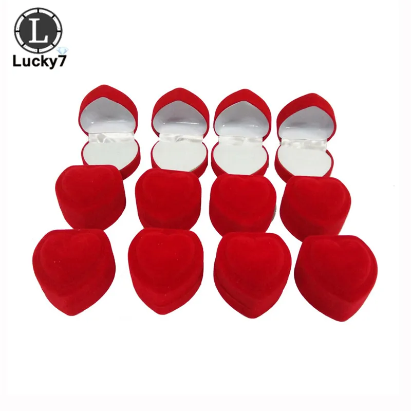 Wholesale 24Pcs Romantic Velvet Birthday Engagement Ring Box Red Heart Shaped Ring Box Valentine's Day Ring Gift Box For Ring
Wholesale 24Pcs Romantic Velvet Birthday Engagement Ring Box Red Heart Shaped Ring Box Valentine's Day Ring Gift Box For Ring