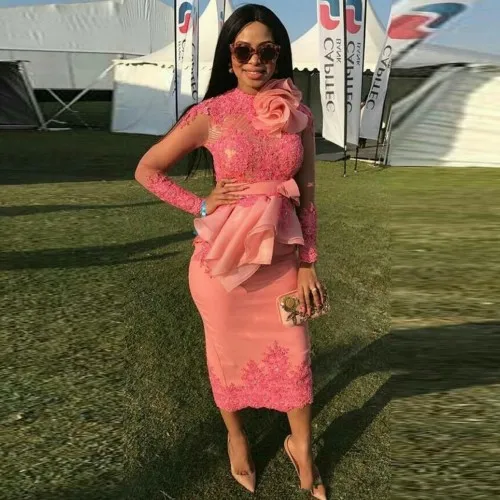 Evening Gowns Tea Length Robe De Soiree Nigerian Prom Gowns Pink Abendkleider Long Sleeves Evening Gowns Peplum Pleats
Evening Gowns Tea Length Robe De Soiree Nigerian Prom Gowns Pink Abendkleider Long Sleeves Evening Gowns Peplum Pleats