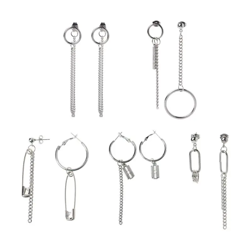 2019 Korean pop Titanium Steel Safety Pin Geometry Asymmetric Long Chain Tassel Drop Earrings
2019 Korean pop Titanium Steel Safety Pin Geometry Asymmetric Long Chain Tassel Drop Earrings