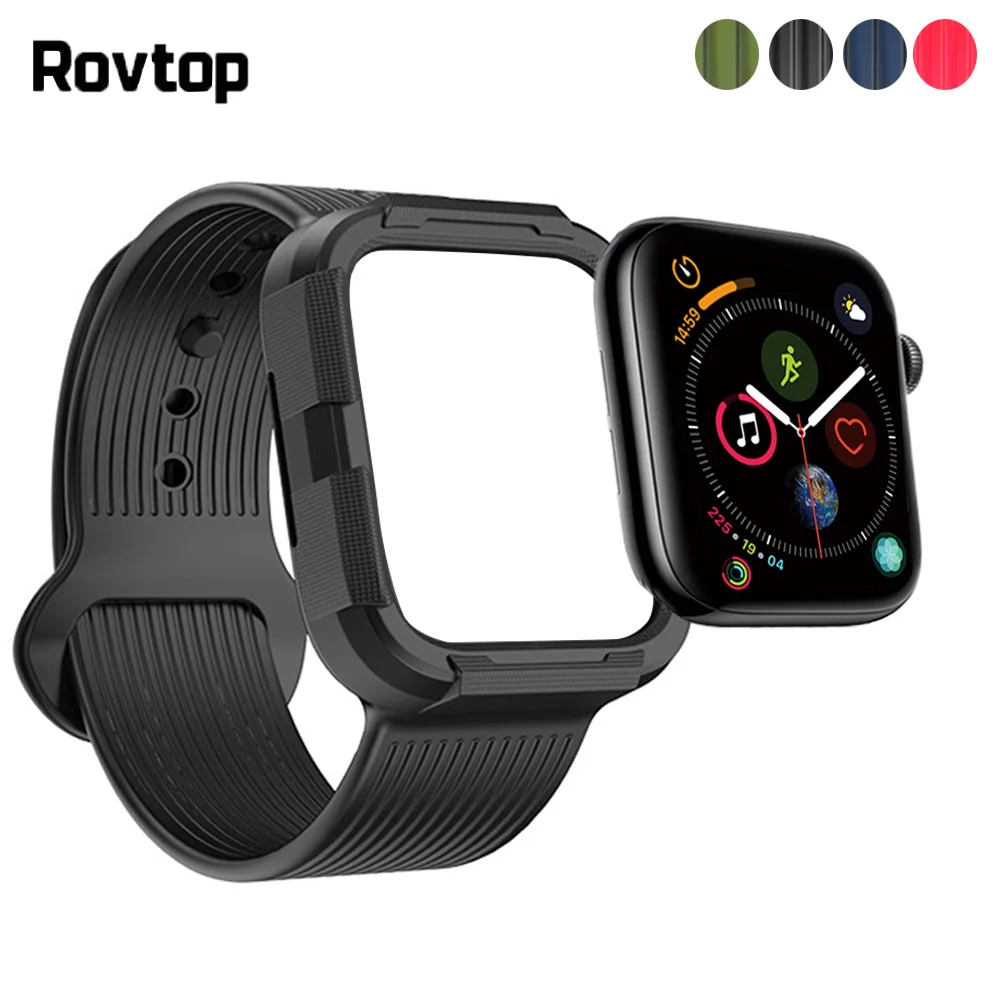 Rovtop Soft Silicone Strap for Apple Watch 4 Band Protective Watchband Bracelet for Apple Watch 4 Rubber Strap Band for iWatch 4
Rovtop Soft Silicone Strap for Apple Watch 4 Band Protective Watchband Bracelet for Apple Watch 4 Rubber Strap Band for iWatch 4