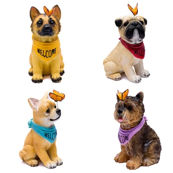 French Bulldog Chihuahua Shepherd dog craft resin figurine garden courtyard animal Feng Shui dog sculpture model home decoration
French Bulldog Chihuahua Shepherd dog craft resin figurine garden courtyard animal Feng Shui dog sculpture model home decoration
