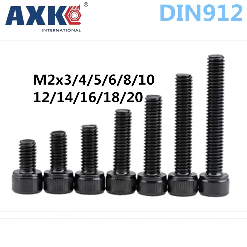 AXK m2 Hex Socket Head Cap Screw Black class 12.9 bolt , M2 Miniature bolt M2x3/4/5/6/8/10/12/14/16/18/20
AXK m2 Hex Socket Head Cap Screw Black class 12.9 bolt , M2 Miniature bolt M2x3/4/5/6/8/10/12/14/16/18/20