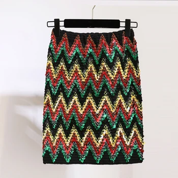 Spring Fall Fashion Women Ladies Colored Sequins Patchwork Stretch Pencil Skirt , Woman Elastic High Waisted Glitters Skirts
Spring Fall Fashion Women Ladies Colored Sequins Patchwork Stretch Pencil Skirt , Woman Elastic High Waisted Glitters Skirts