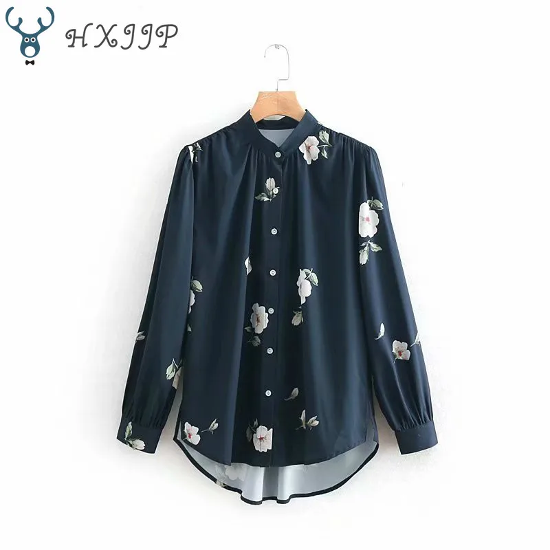 HXJJP Women's Clothing Spring Autumn New European and American Printed V-collar Long Sleeve Loose Shirt Black Regular Blouse
HXJJP Women's Clothing Spring Autumn New European and American Printed V-collar Long Sleeve Loose Shirt Black Regular Blouse