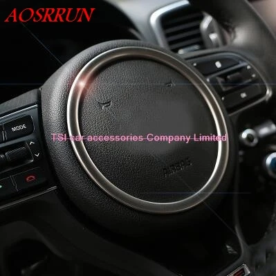 car styling Steering Wheel Circle Decorative Trim Frame Sticker Stainless Steel Accessories Car-styling For KIA Sportage QL 2016
car styling Steering Wheel Circle Decorative Trim Frame Sticker Stainless Steel Accessories Car-styling For KIA Sportage QL 2016