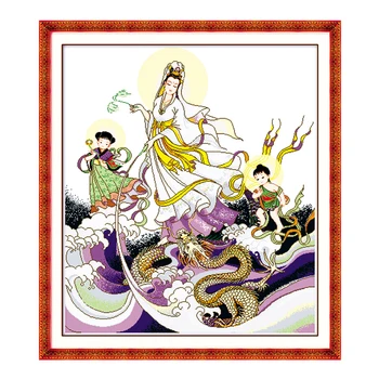 JoySunday cross stitch needlework kit Songzi Kuan Yin myth fairy tale DMC14CT11CT livingroom bedroom baby room factory wholesale
JoySunday cross stitch needlework kit Songzi Kuan Yin myth fairy tale DMC14CT11CT livingroom bedroom baby room factory wholesale