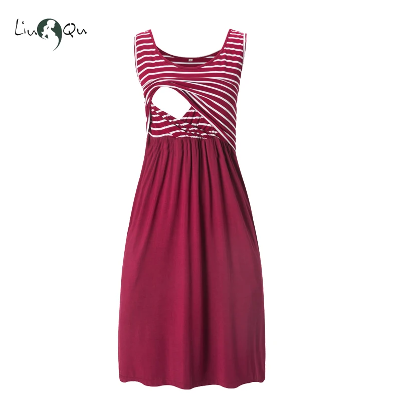 Liu & Qu Women's Sleeveless Nursing Dress Stripe Maternity Dress Breastfeeding Pregnancy Clothes Pregnant Women Dresses Soft
Liu & Qu Women's Sleeveless Nursing Dress Stripe Maternity Dress Breastfeeding Pregnancy Clothes Pregnant Women Dresses Soft