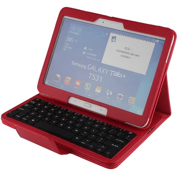Wireless Bluetooth Keyboard +PU Leather Cover Protective Smart Case For Samsung Galaxy Tab 4 10.1 T530 T531 T535 + Gift 
Wireless Bluetooth Keyboard +PU Leather Cover Protective Smart Case For Samsung Galaxy Tab 4 10.1 T530 T531 T535 + Gift