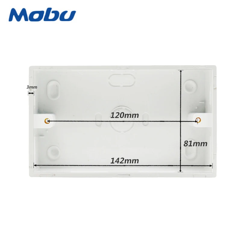 Minitiger 146mm*86mm*32mm Wall Surface External Mounting Box for Any Position of 146*86mm Touch Switch and Socket
Minitiger 146mm*86mm*32mm Wall Surface External Mounting Box for Any Position of 146*86mm Touch Switch and Socket