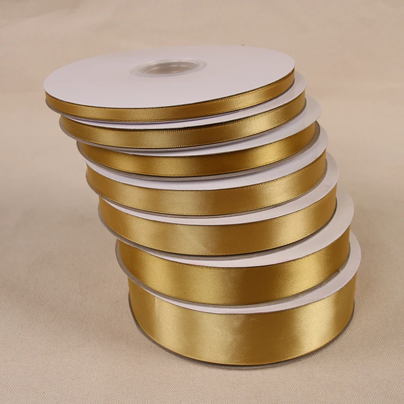 100yards/roll golden encryption Single Face Polyester Satin Ribbon Wholesale Gift Wrapping Christmas ribbons 6mm-38mm wide DN244
100yards/roll golden encryption Single Face Polyester Satin Ribbon Wholesale Gift Wrapping Christmas ribbons 6mm-38mm wide DN244