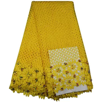 2017 Fashion Yellow Color African Guipure Lace Fabric High Quality Water Soluble Lace For Women Dress Nigerian Lace Fabrics 678
2017 Fashion Yellow Color African Guipure Lace Fabric High Quality Water Soluble Lace For Women Dress Nigerian Lace Fabrics 678
