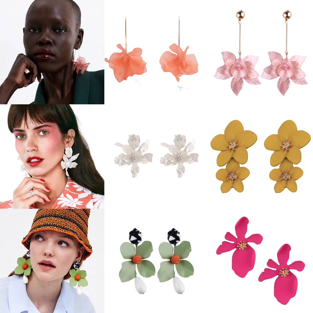 Girlgo Trendy 2019 Summer Za Flower Resin Stud Earrings For Women Romantic Floral Statement Hanging Earrings New Elegant Jewelry
Girlgo Trendy 2019 Summer Za Flower Resin Stud Earrings For Women Romantic Floral Statement Hanging Earrings New Elegant Jewelry