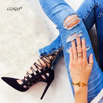 LZXGSJ women 2018 NEW euramerican fashion gladiator super high thin heels pointed toe rome party lace-up cross-tied pumps
LZXGSJ women 2018 NEW euramerican fashion gladiator super high thin heels pointed toe rome party lace-up cross-tied pumps