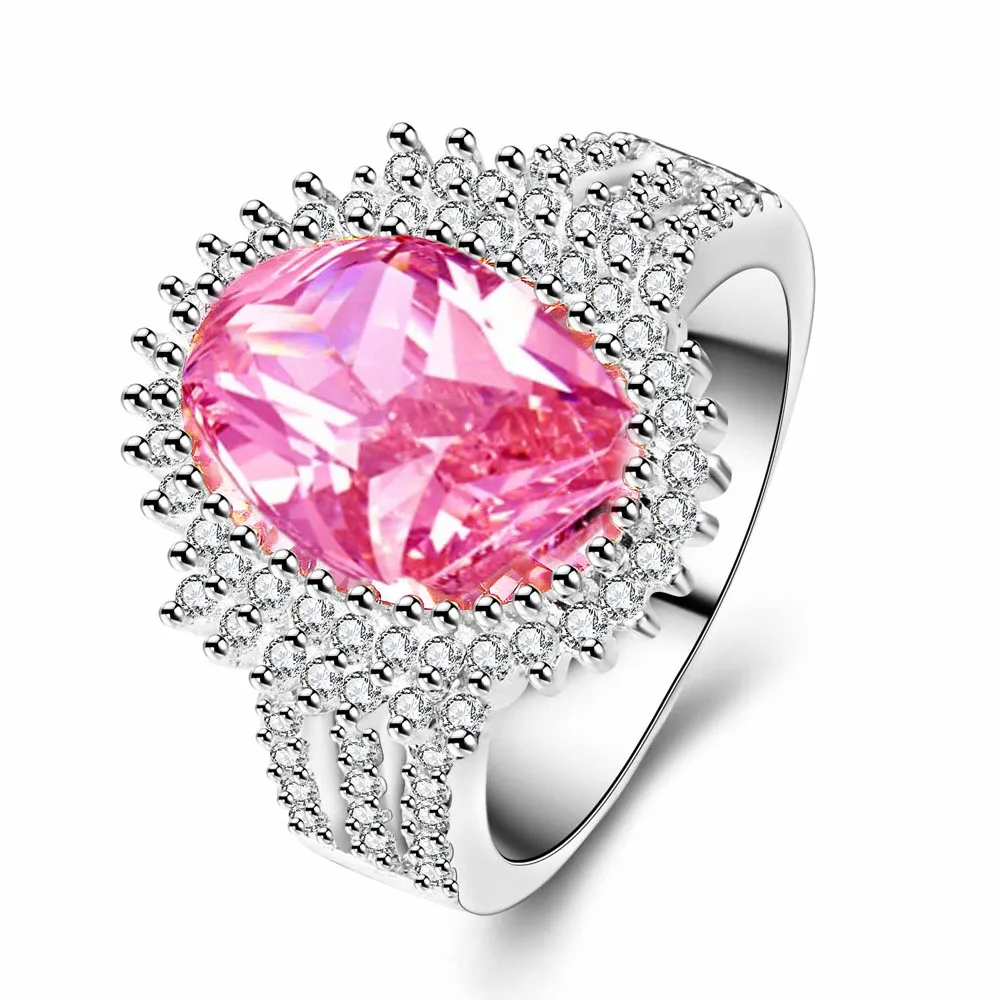YaYI Fashion Women's Jewelry Ring Pink Zircon CZ Silver Color Engagement Rings wedding Rings Party Rings gift
YaYI Fashion Women's Jewelry Ring Pink Zircon CZ Silver Color Engagement Rings wedding Rings Party Rings gift