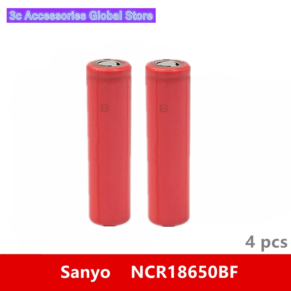 4 pcs 3.7V 18650 3400mah Original For Sanyo NCR18650BF 3.6V battery brand cell batteria for Toy Torch Flashlight ect | Электроника