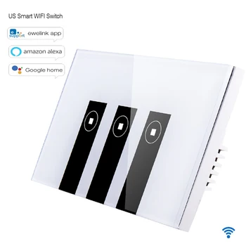 Ewelink app Wireless Touch Switch 3 Gang 1 Way, US Standard Glass Panel,Wifi Remote Control by Phone,Work with Alexa/Google Home
Ewelink app Wireless Touch Switch 3 Gang 1 Way, US Standard Glass Panel,Wifi Remote Control by Phone,Work with Alexa/Google Home