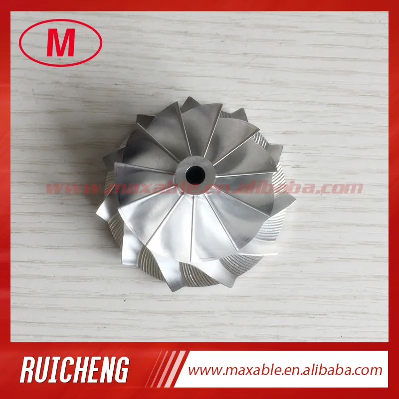 RHF5 44.20/58.00mm 11+0 blades high performance turbo turbocharger aluminum 2618/Billet/milling compressor wheel
RHF5 44.20/58.00mm 11+0 blades high performance turbo turbocharger aluminum 2618/Billet/milling compressor wheel