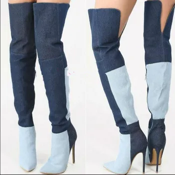 Kaeve New Mixed Colors Floke Over-the-Knee Boots Pointed Toe Fashion Women's Shoes Sexy thin Heels 10.5cm High Knight Boots
Kaeve New Mixed Colors Floke Over-the-Knee Boots Pointed Toe Fashion Women's Shoes Sexy thin Heels 10.5cm High Knight Boots