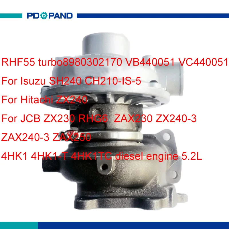 engine turbo kit RHF55 turbocharger compressor 8980302170 VB440051 VC440051 CIFK for Isuzu SH240 CH210-IS-5 Hitachi ZX240 5.2L
engine turbo kit RHF55 turbocharger compressor 8980302170 VB440051 VC440051 CIFK for Isuzu SH240 CH210-IS-5 Hitachi ZX240 5.2L