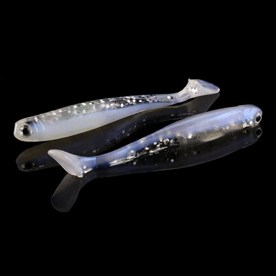 WALK FISH 4 шт./лот 7 см 2 3 г ручная Мягкая приманка для рыбной ловли силиконовая окуня