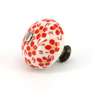 Ornate Red Floral Ceramic Knobs For Cabinets & Cupboards - Hand Painted Pulls Drawer Handle and Knobs
Ornate Red Floral Ceramic Knobs For Cabinets & Cupboards - Hand Painted Pulls Drawer Handle and Knobs