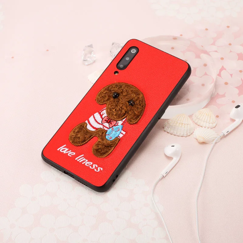 For Xiaomi 9 Cover With Dog Bear Teddy Animal Embroidery Mi9 Case Xiaomi9 Cute Fundas Mi 9 Anti-Knock Soft Protector
For Xiaomi 9 Cover With Dog Bear Teddy Animal Embroidery Mi9 Case Xiaomi9 Cute Fundas Mi 9 Anti-Knock Soft Protector